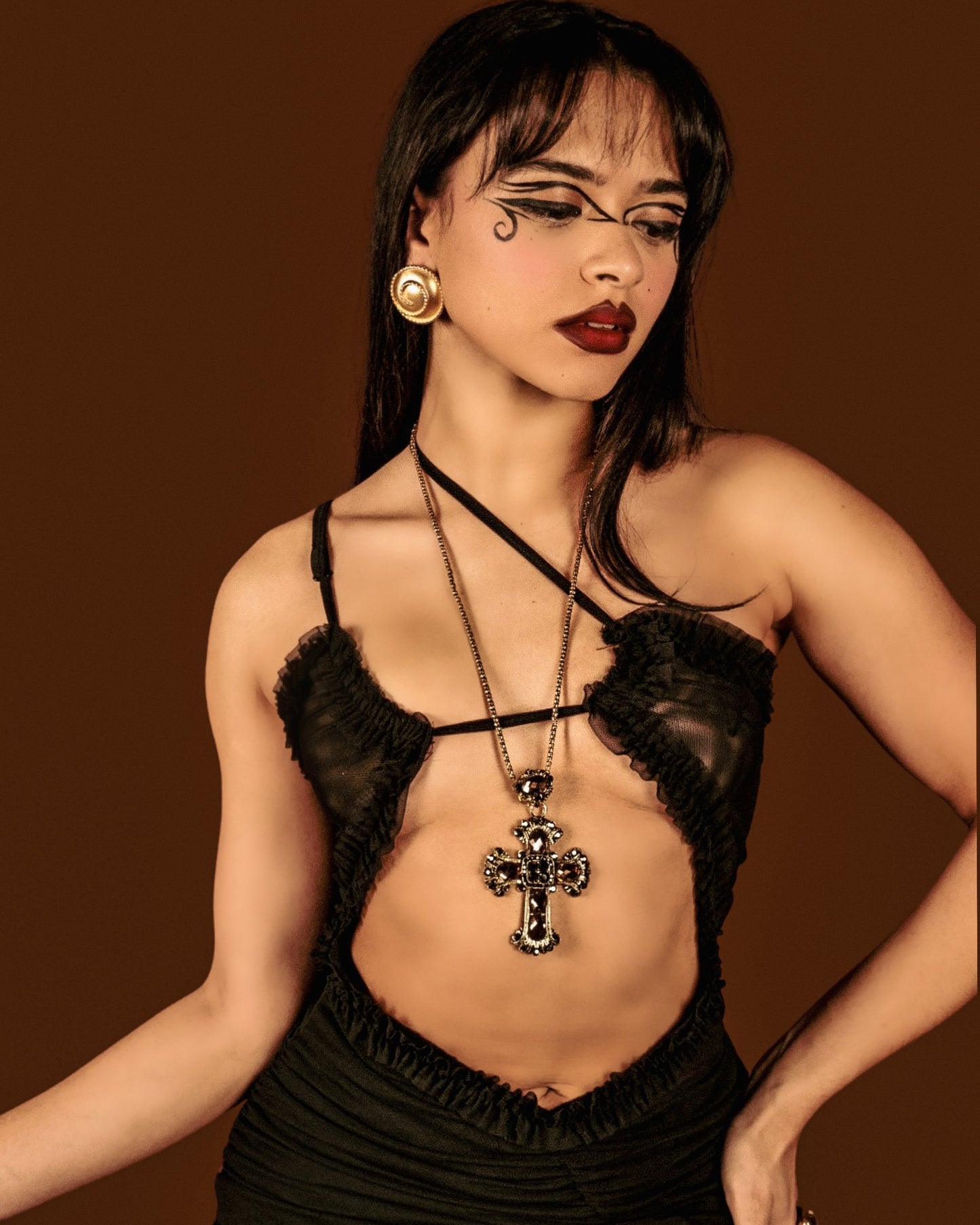 VINTAGE SOL CROSS NECKLACE