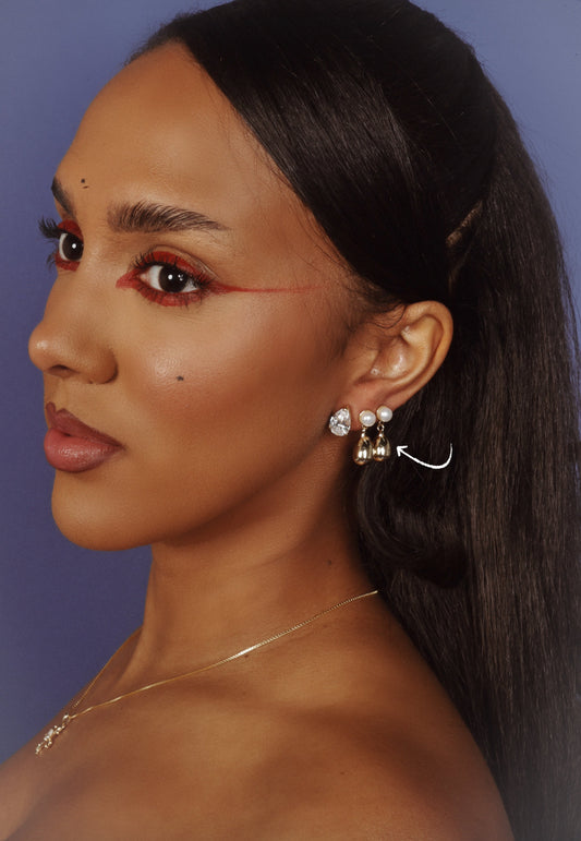 PEARL TEARDROP EARRINGS