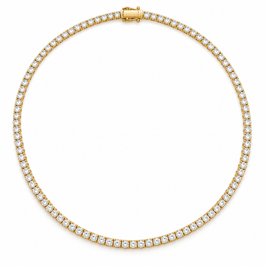 GALORE CRYSTAL TENNIS NECKLACE