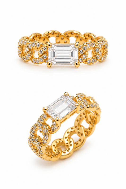 BELLA CUBAN LINK RING