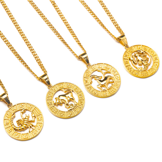 ZODIAC MEDALLION NECKLACE