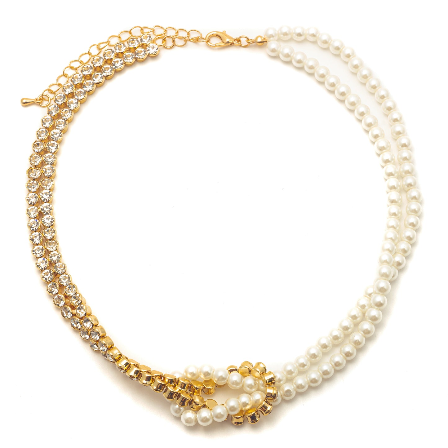 KNOT PEARL NECKLACE