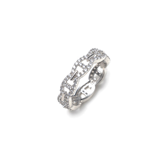 PAVE MARINER LINK RING