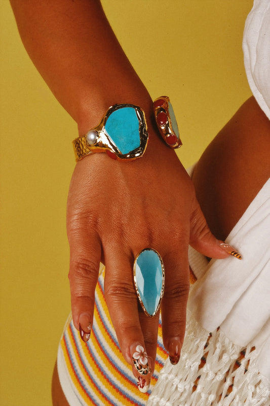 MEGA LARIMAR BANGLE