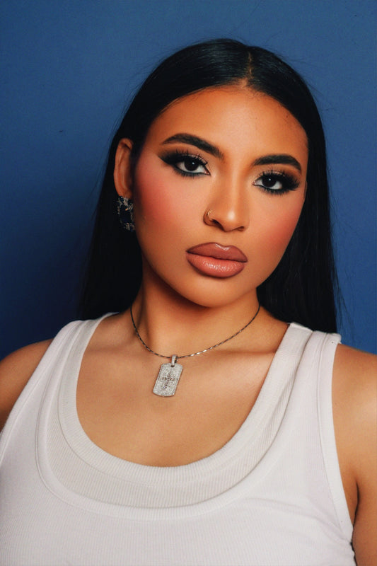 ESTRELLITA CROSS TAG NECKLACE