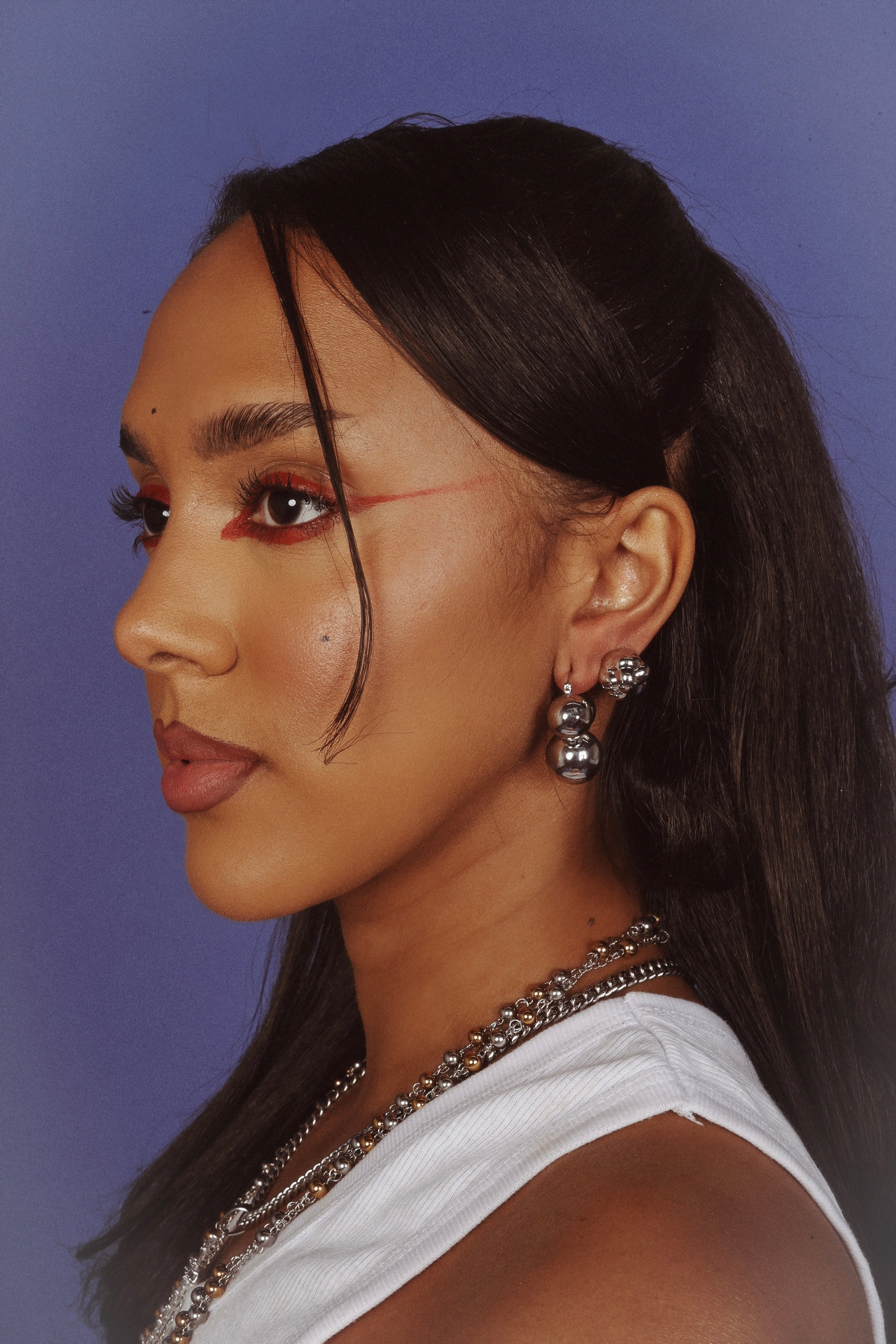 MUSA CHROME EARRINGS