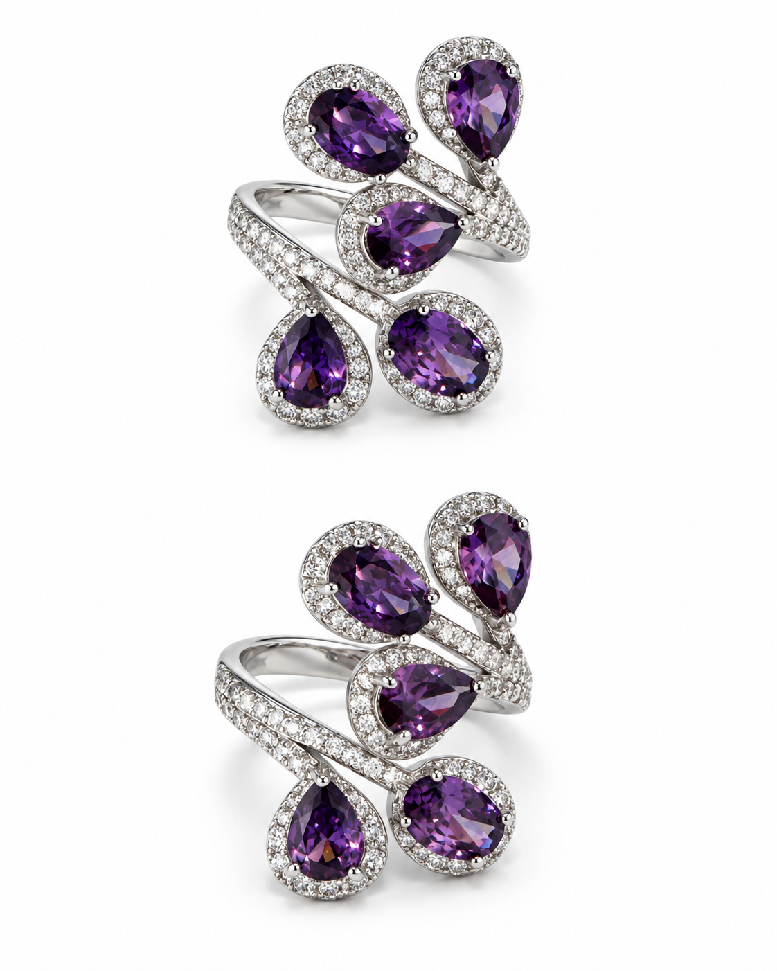ICY CIELO AMETHYST RING
