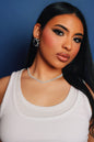 ICY CIELITO CROSS NECKLACE