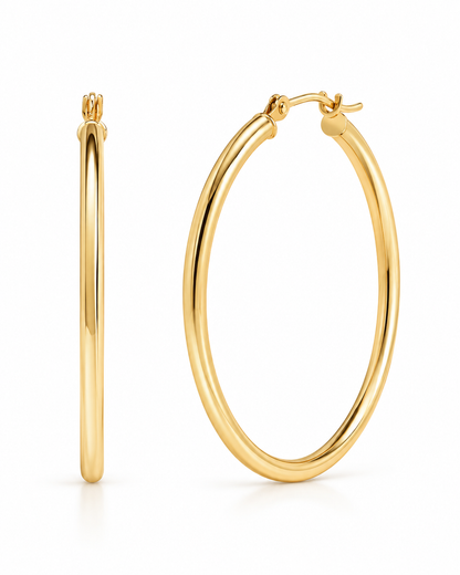 CLASSIC GOLD HOOPS