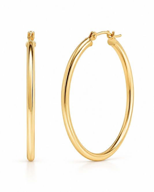 CLASSIC GOLD HOOPS