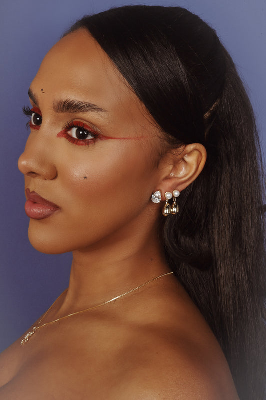 PEARL TEARDROP EARRINGS