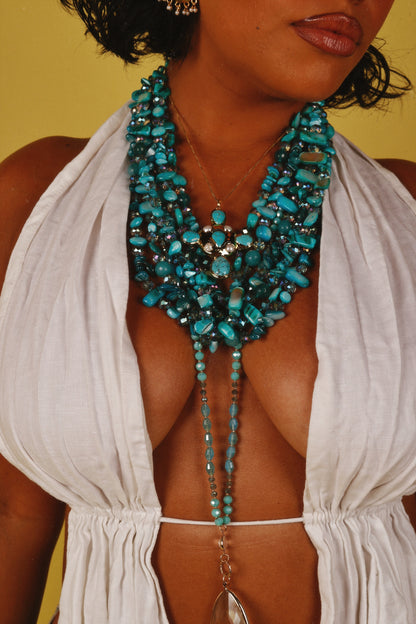 LARIMAR FRUTA FRESCA NECKLACE
