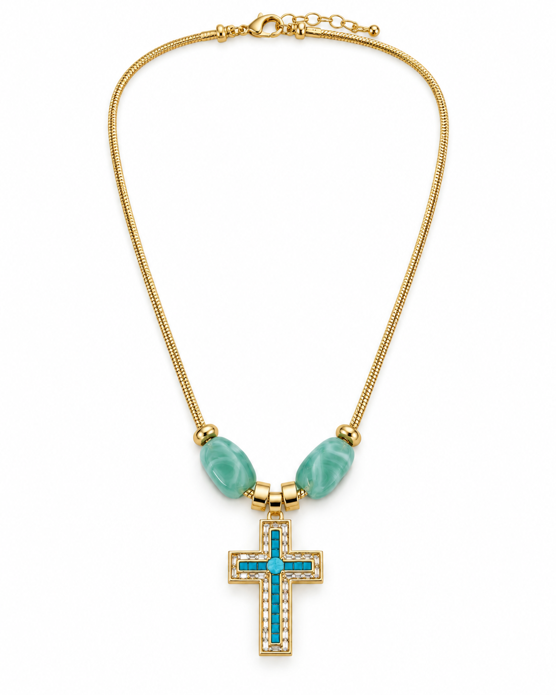 TURQUESA CRUZ NECKLACE