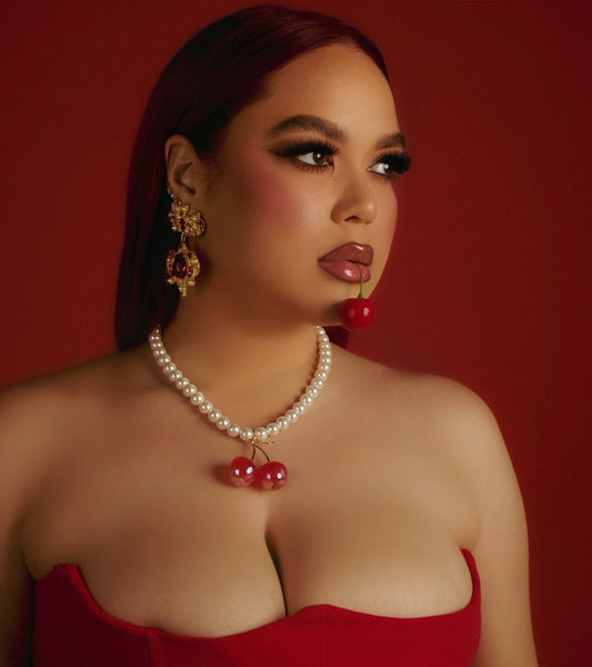 LOLITA IRIDESCENT CHERRY NECKLACE