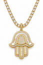 DIAMOND HAMSA NECKLACE
