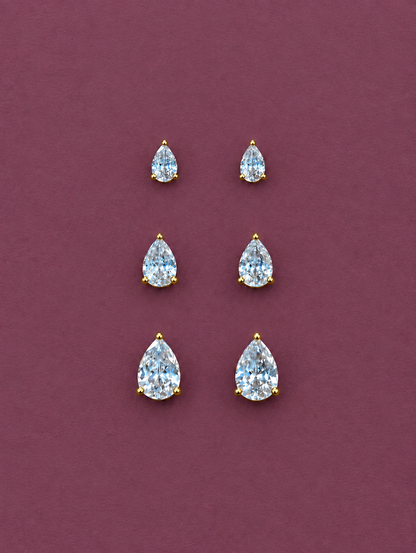 TEARDROP STUDS SET