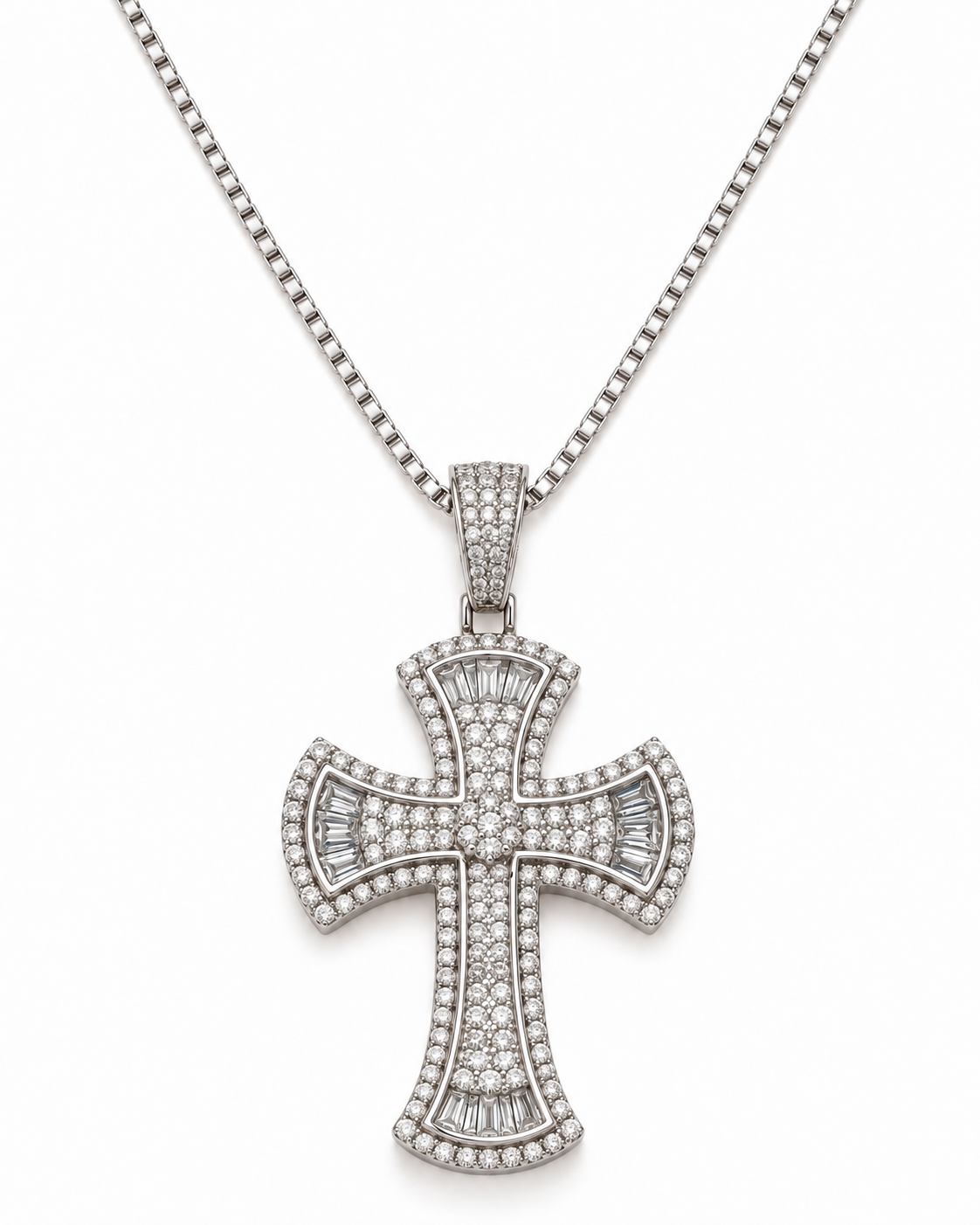 ICY VALENCIA CROSS NECKLACE