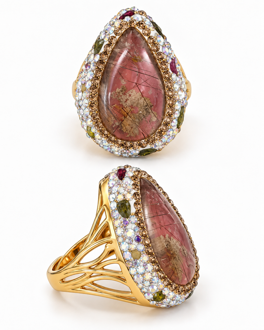 TEARDROP BLUSH RING