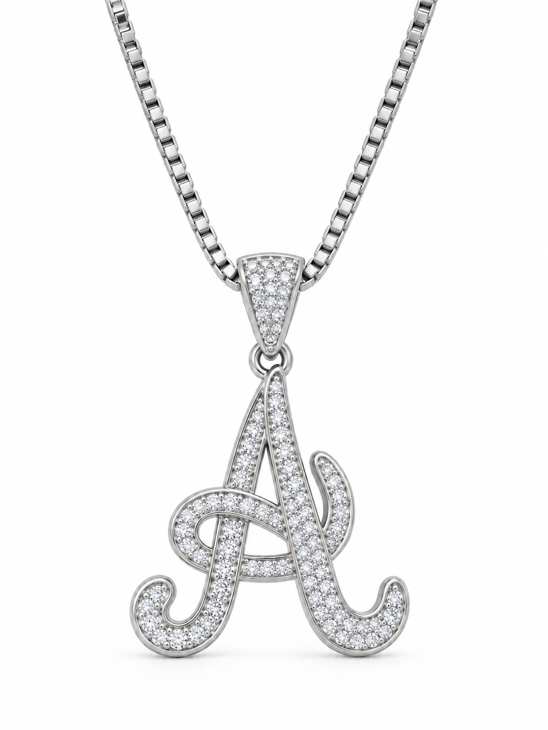 SILVER CLASSIC INITIAL NECKLACE
