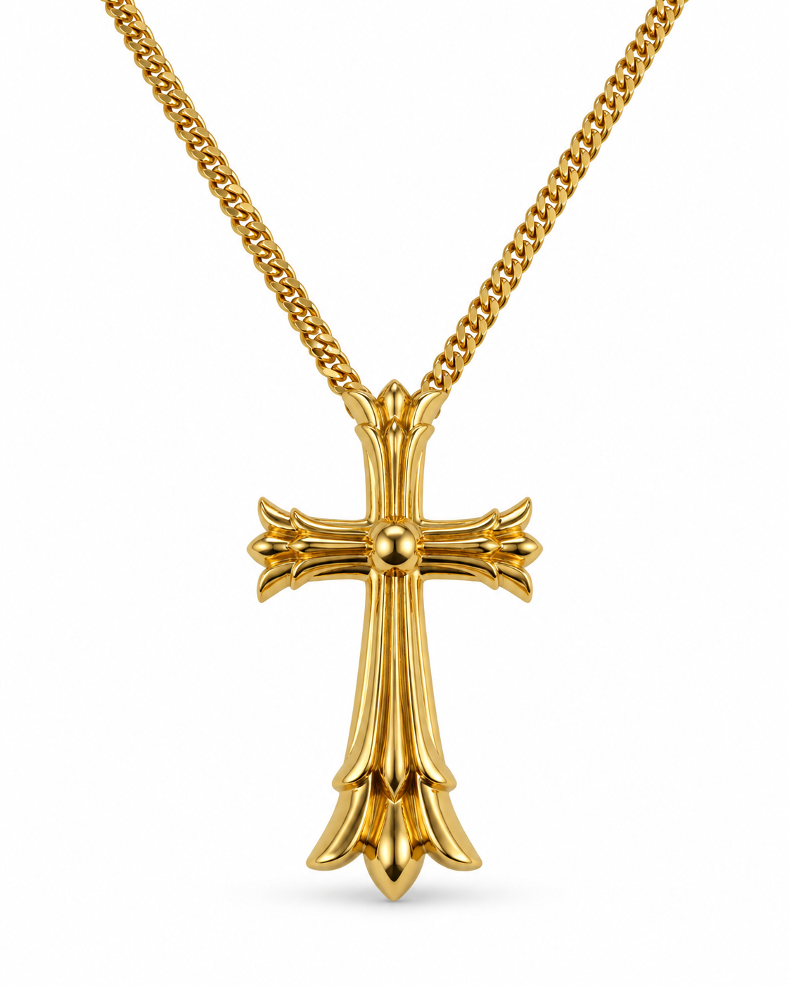 MEGA GOTHIC CROSS NECKLACE