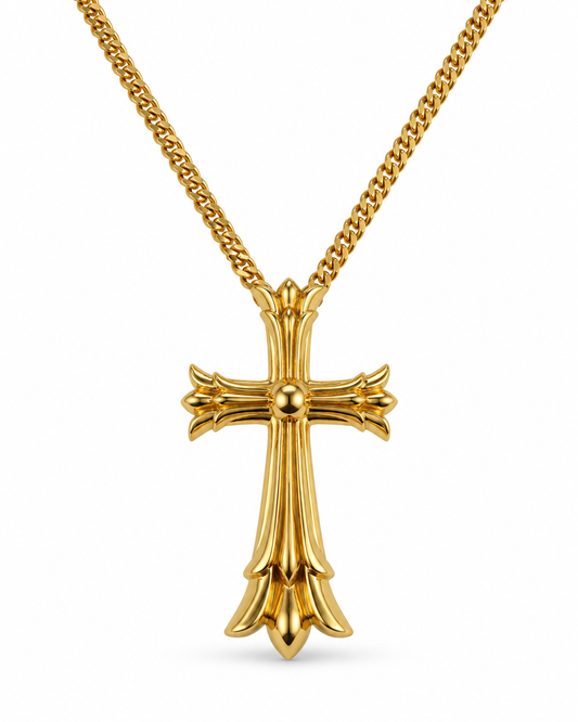 MEGA GOTHIC CROSS NECKLACE