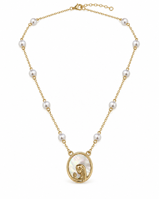 VIRGIN MARY PERLA NECKLACE