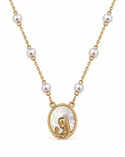 VIRGIN MARY PERLA NECKLACE