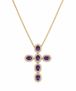 AMETHYST CROSS NECKLACE