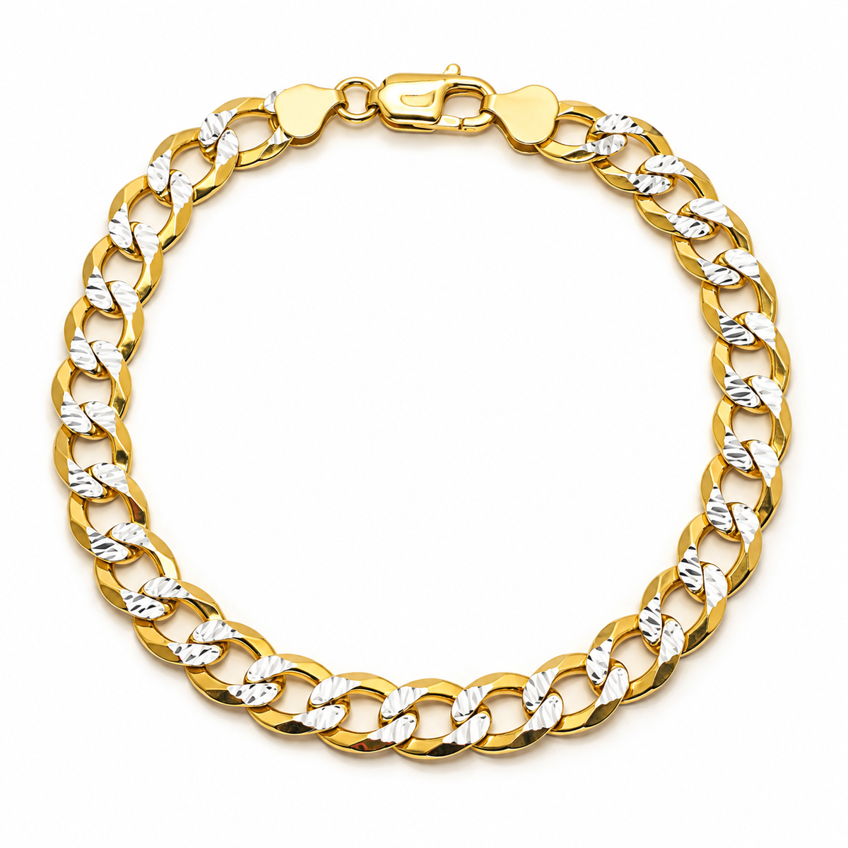 DIAMOND CUT CUBAN LINK ANKLET