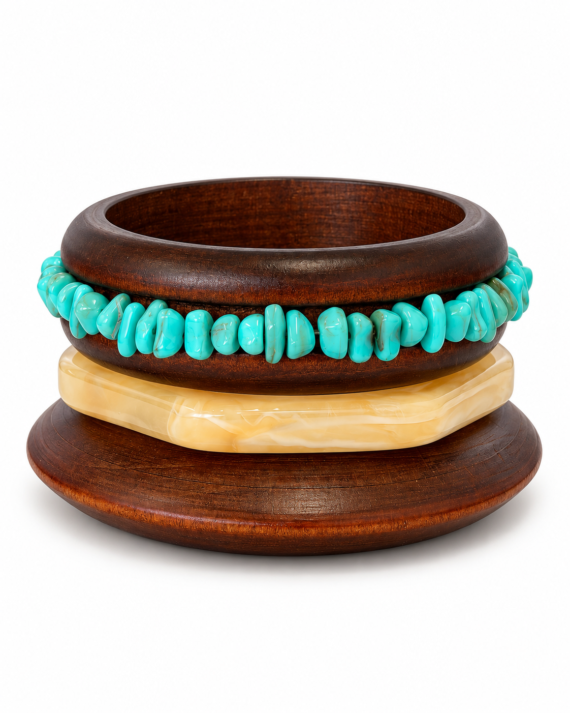 MADERA TURQUESA BANGLE SET