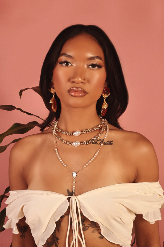 CLASSIC PERLA ROSARY NECKLACE
