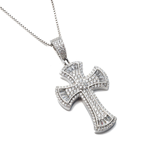 ICY VALENCIA CROSS NECKLACE