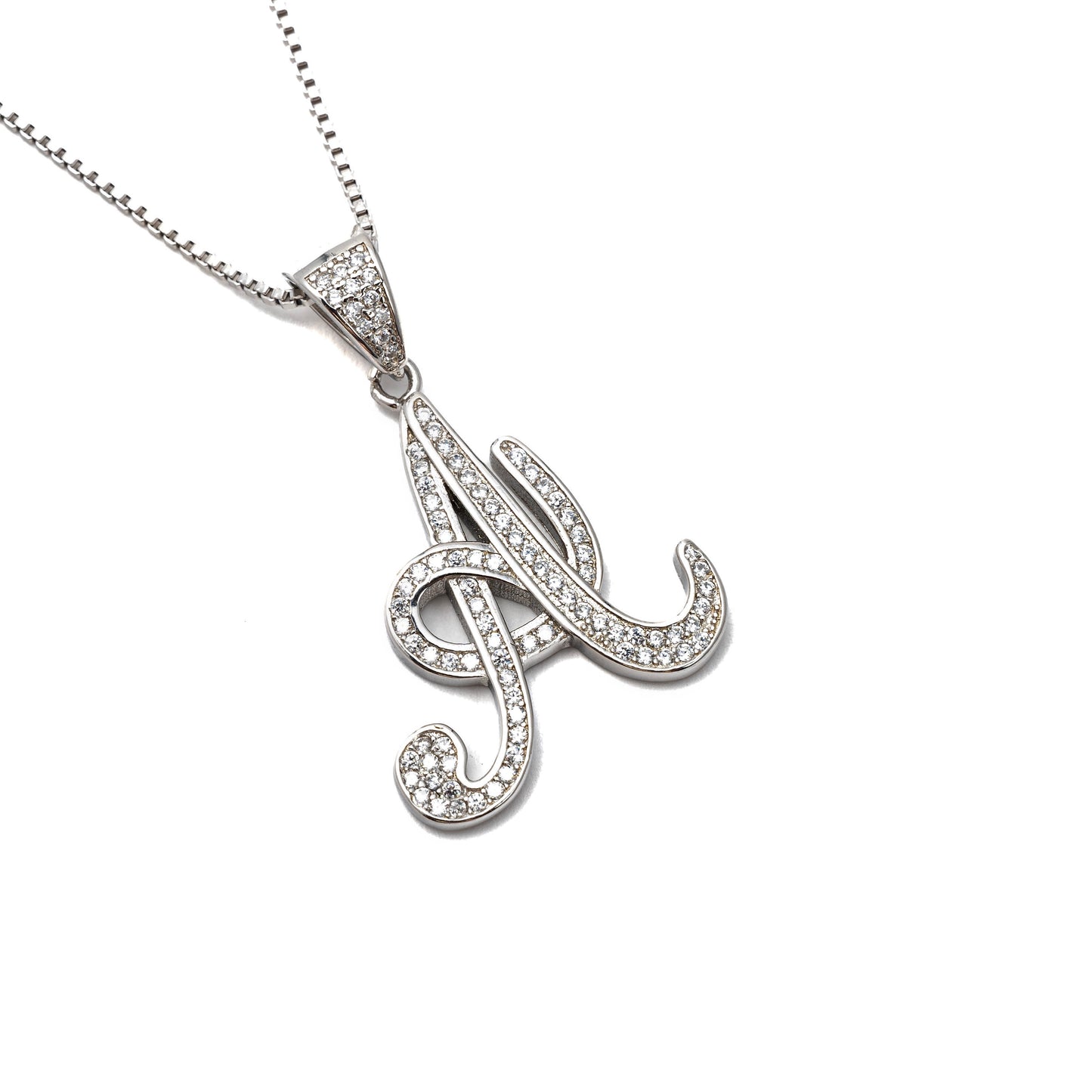 SILVER CLASSIC INITIAL NECKLACE