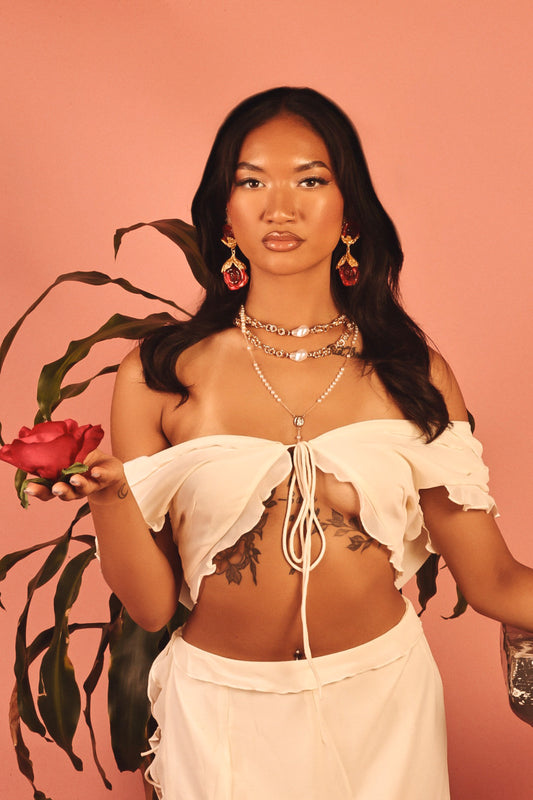 CLASSIC PERLA ROSARY NECKLACE