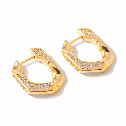 PAVE CUBAN LINK EARRINGS