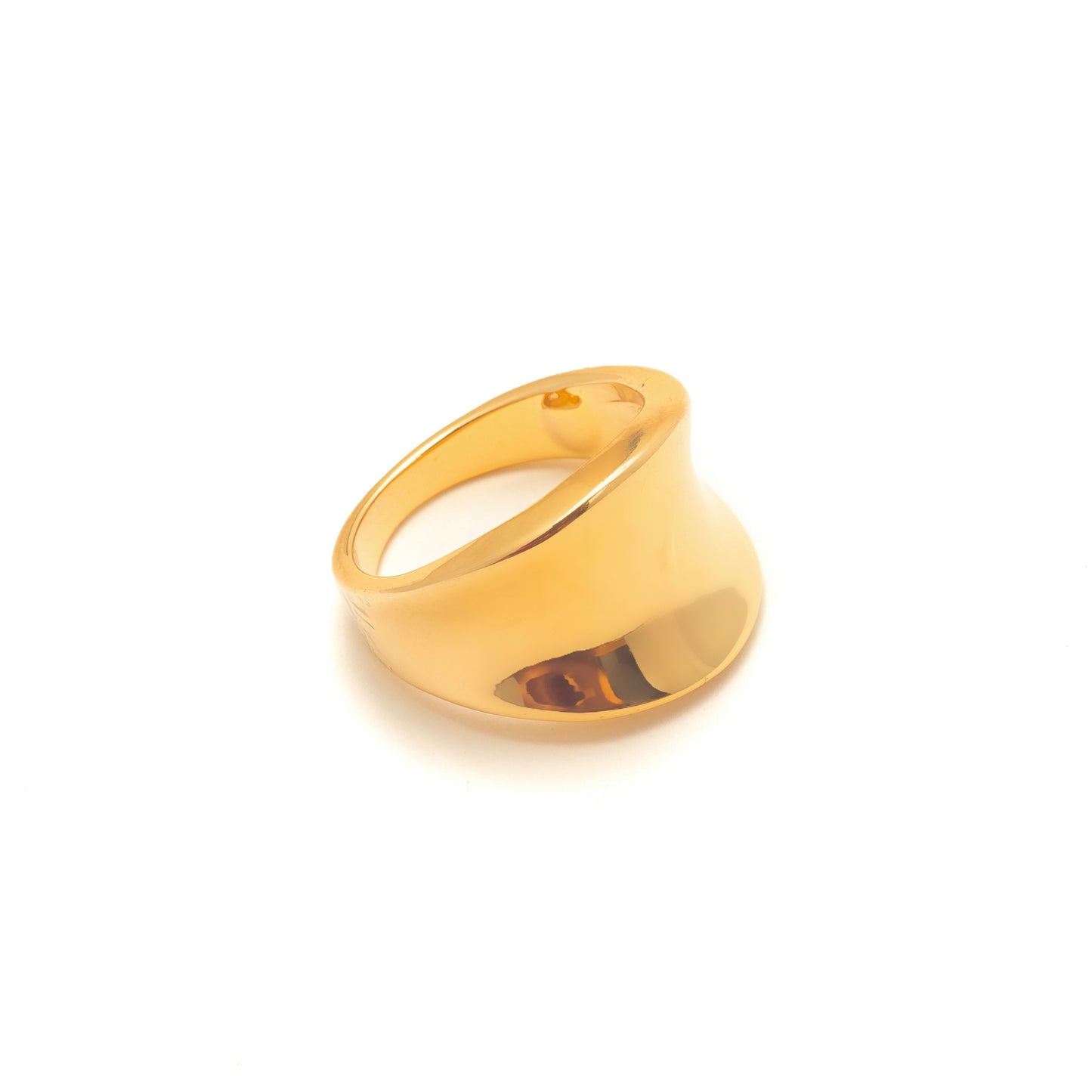GOLD CURVE RING