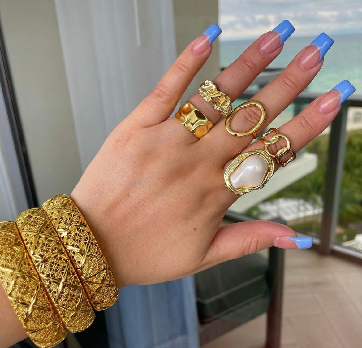 MODERN NUGGET RING