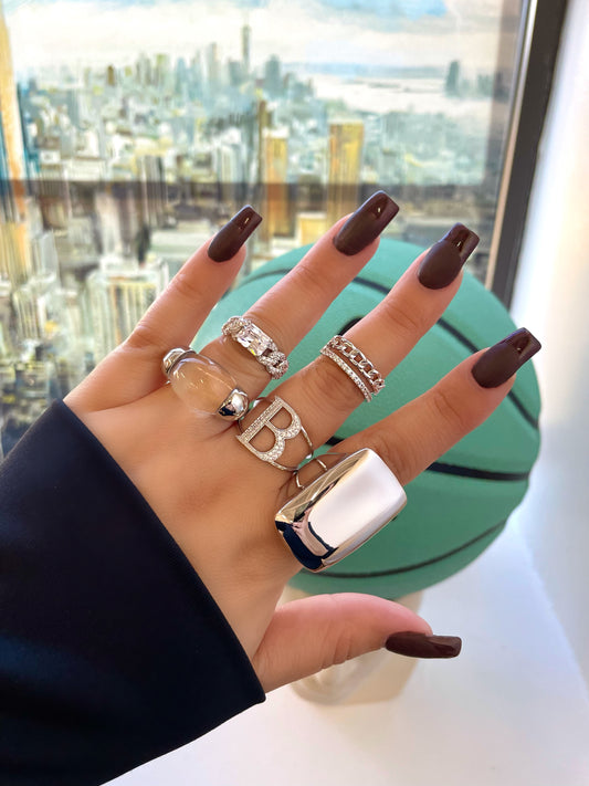 BELLA CUBAN LINK RING