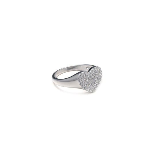 MINI ICY HEART RING