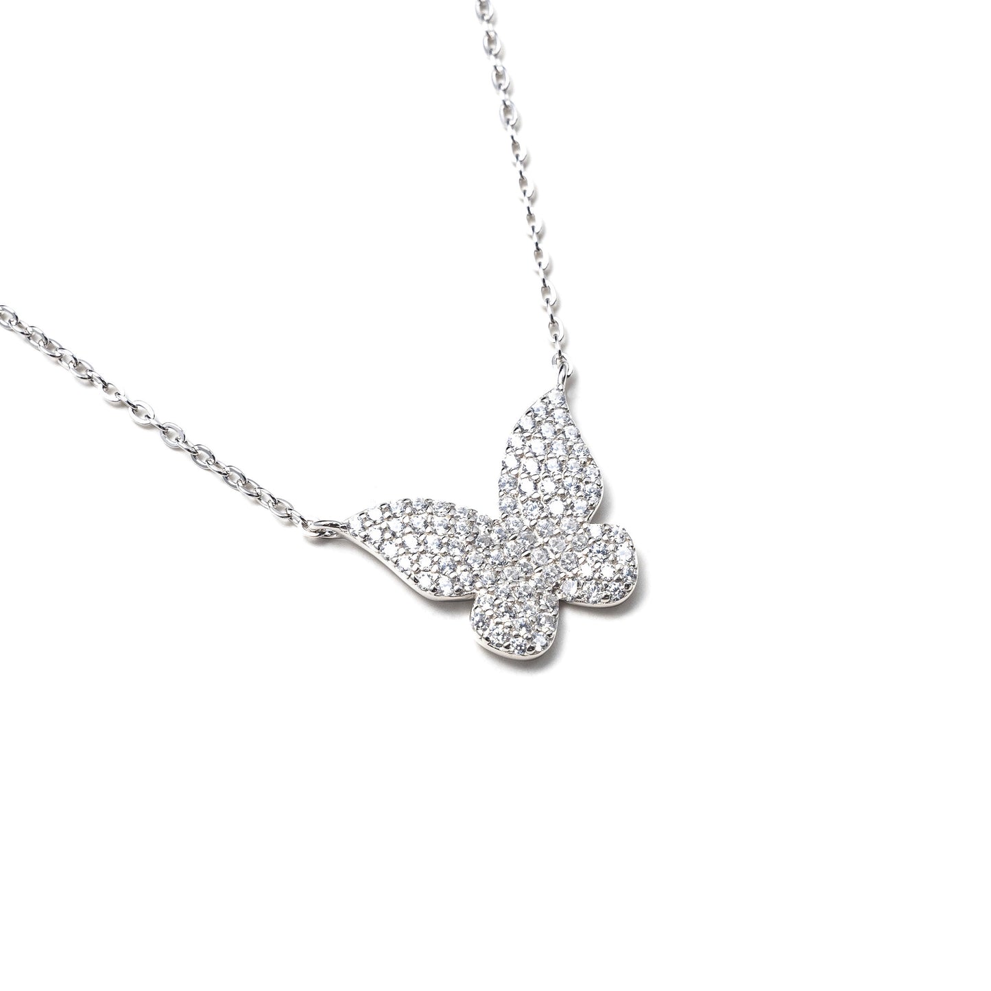 DAINTY ICY BUTTERFLY NECKLACE