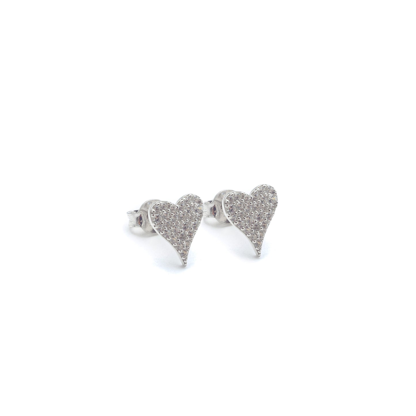 ICY HEART STUDS