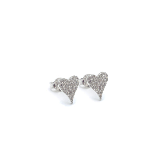 ICY HEART STUDS