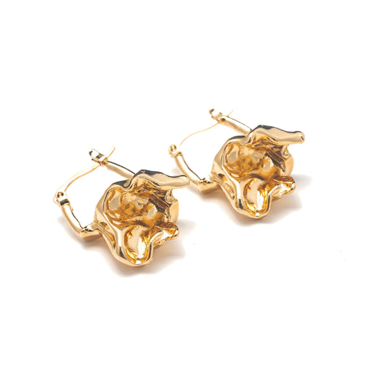 FOIL NUGGET EARRINGS