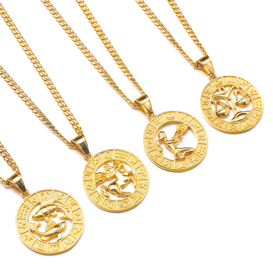 ZODIAC MEDALLION NECKLACE