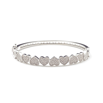 ICY HEART BANGLE