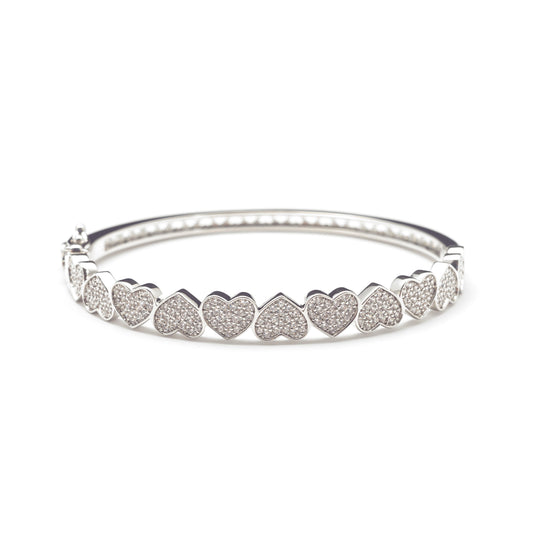 ICY HEART BANGLE