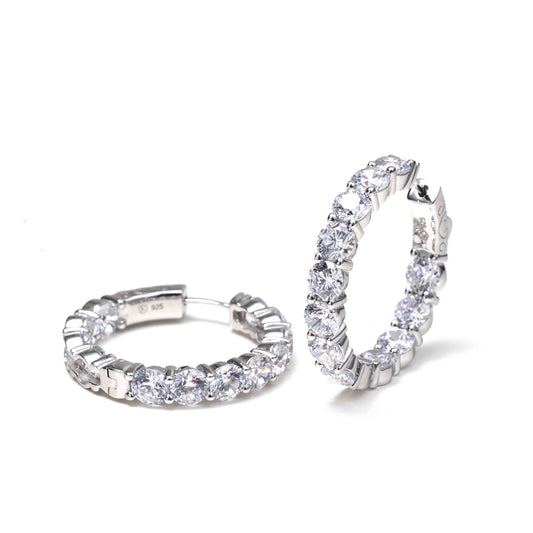 DIAMOND MEDIUM HOOPS
