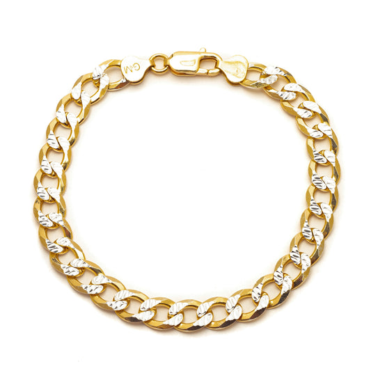 DIAMOND CUT CUBAN LINK ANKLET