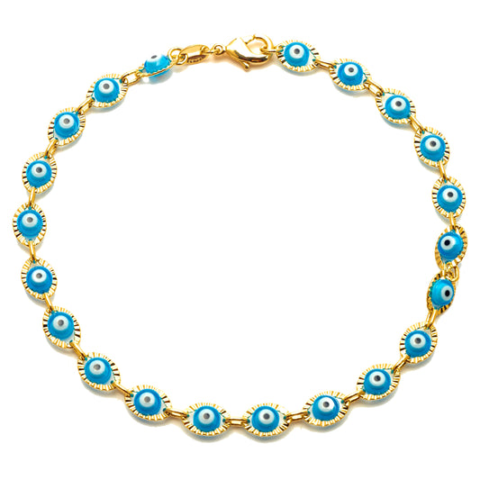 TURQUOISE EVIL EYE ANKLET