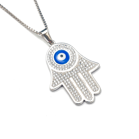 EVIL EYE HAMSA NECKLACE